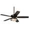 52" Casa Journey Bronze Alabaster Glass LED Ceiling Fan with Remote