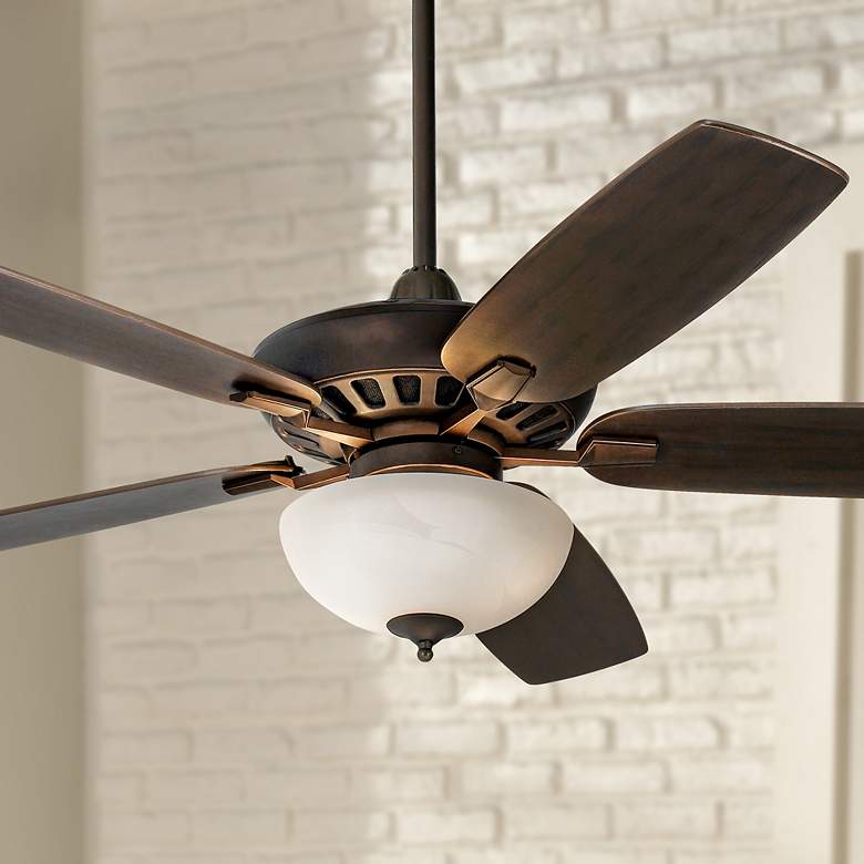 Image 1 52" Casa Journey Bronze Opal Glass LED Ceiling Fan