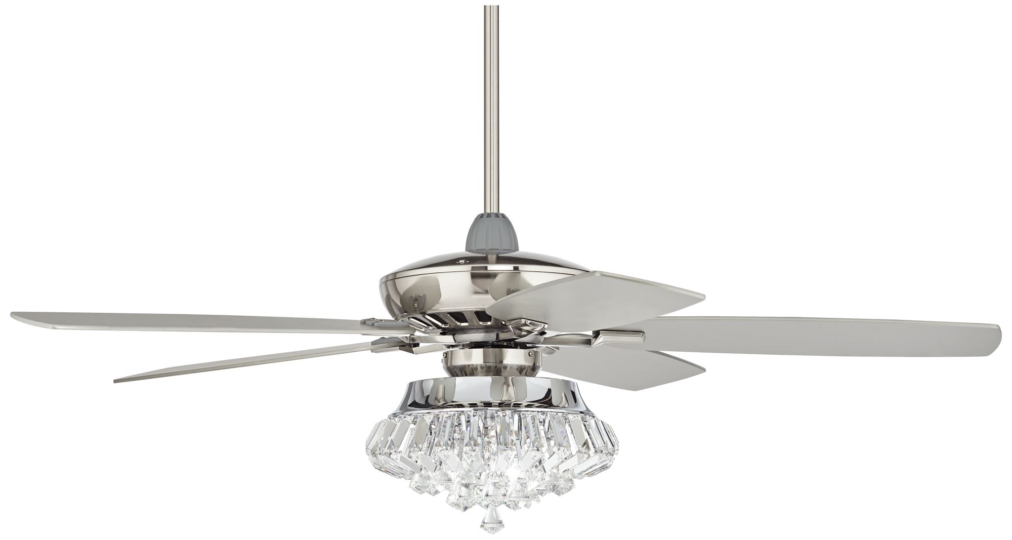 52" Casa Journey Brushed Nickel Deco LED Ceiling Fan with Remote