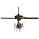 52" Casa Journey Oil-Rubbed Bronze Crystal LED Ceiling Fan