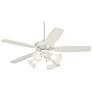 52" Casa Journey White LED Ceiling Fan with Remote