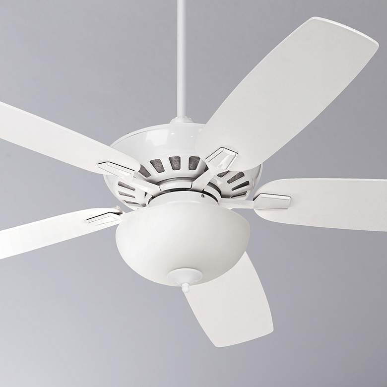 Image 1 52" Casa Journey White Painted Opal Glass LED Ceiling Fan
