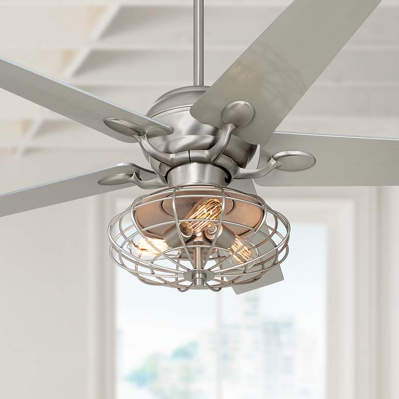 Image 1 52 inch Casa Optima&#8482; Brushed Nickel LED Ceiling