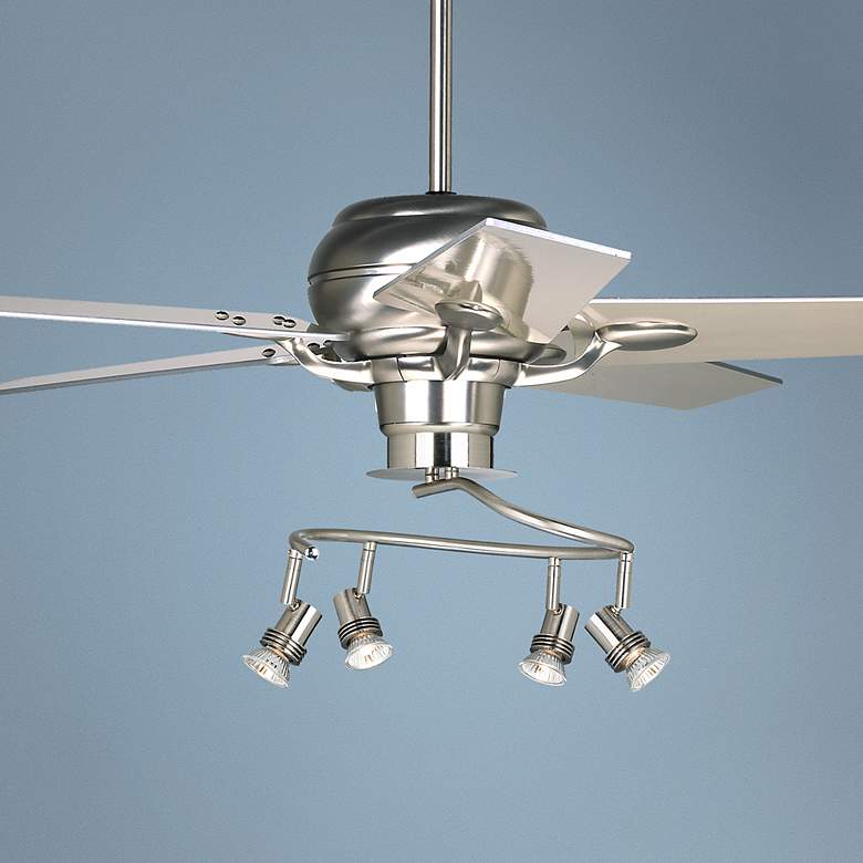 Image 1 52 inch Casa Optima Brushed Steel 4-Head Light Kit Ceiling Fan
