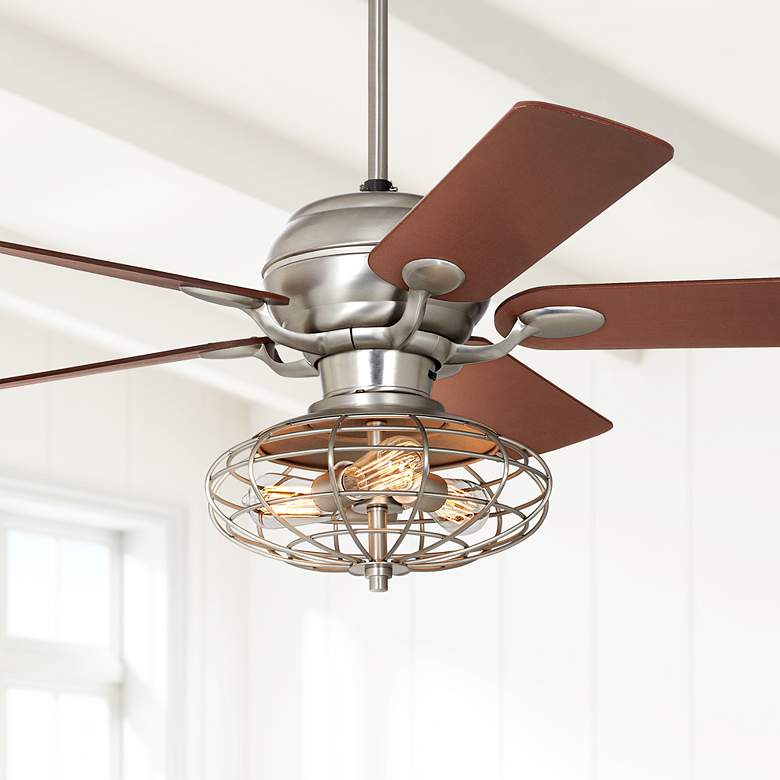 Image 1 52 inch Casa Optima&#8482; Brushed Steel Ceiling Fan