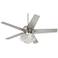 52" Casa Optima Crystal LED Ceiling Fan w/Wall Control