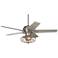 52" Casa Optima™ Industrial Brushed Steel Ceiling Fan