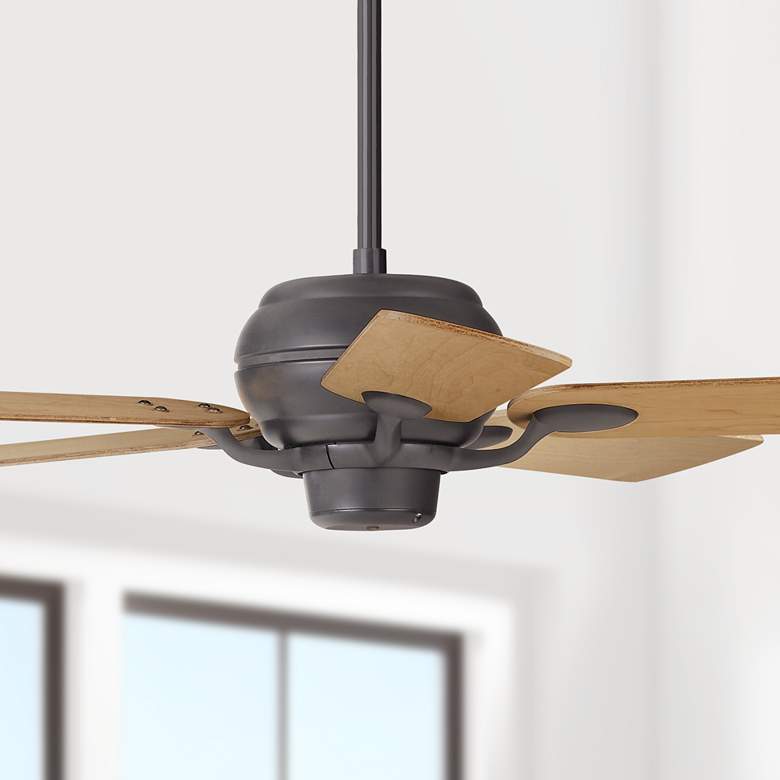 Image 1 52 inch Casa Optima Matte Black Maple Blades Ceiling Fan