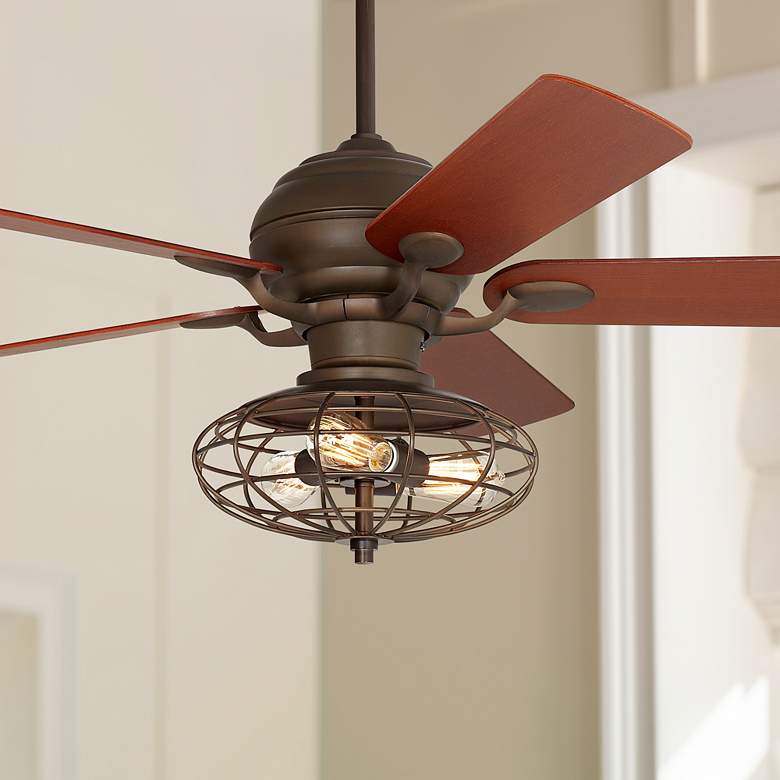 Image 1 52 inch Casa Optima Oil-Rubbed Bronze LED Ceiling Fan