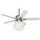 52" Casa Optima™ White Flower LED Ceiling Fan