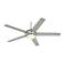 52" Casa Probe III Brushed Nickel LED Ceiling Fan with Wall Control