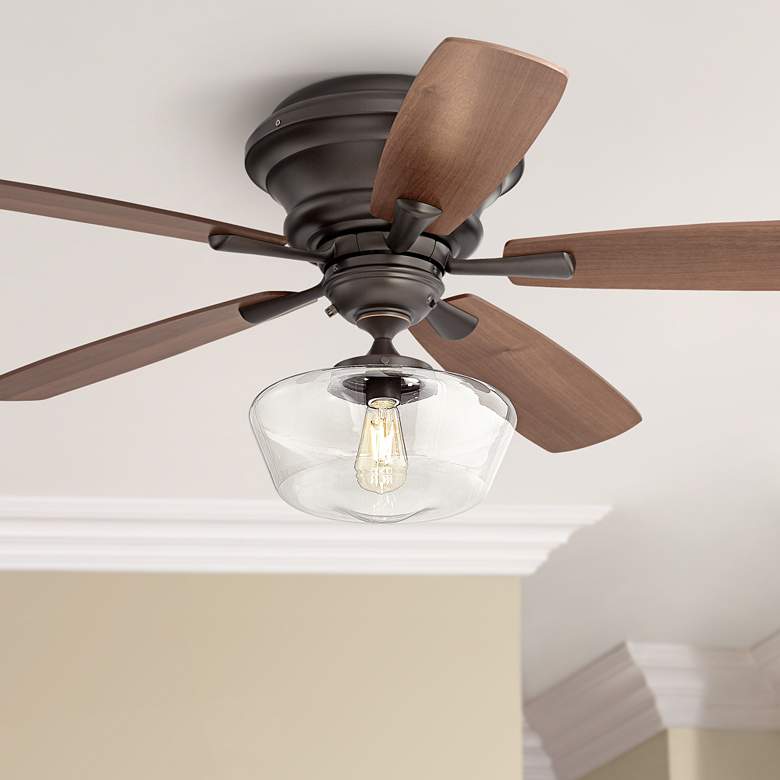 Image 1 52" Casa San Marin Bronze Schoolhouse LED Ceiling Fan