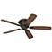 52" Casa San Marin Oil-Rubbed Bronze Hugger Ceiling Fan