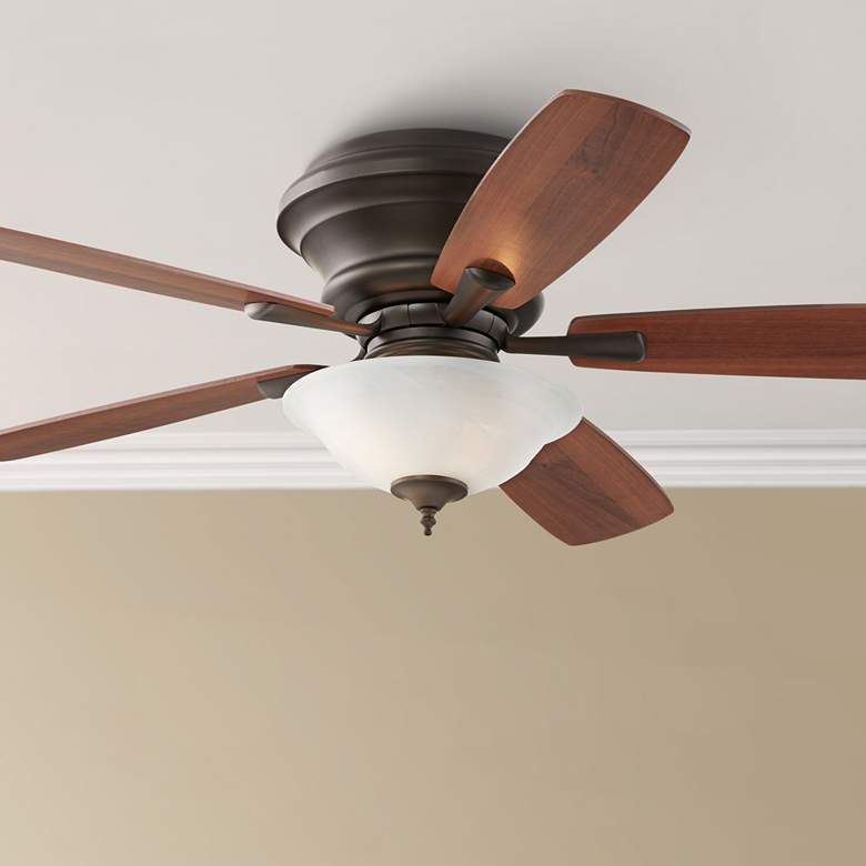 Image 1 52" Casa San Marin Oil-Rubbed Bronze Hugger LED Ceiling Fan