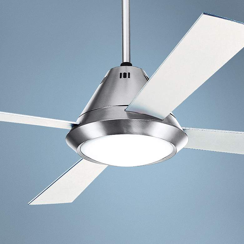 Image 1 52" Casa Surveyor™ Brushed Steel Finish Ceiling Fan