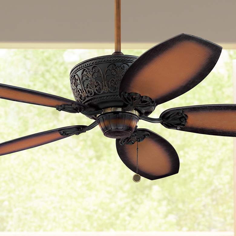 Image 1 52" Casa Troubadour™ Dark Walnut Ceiling Fan