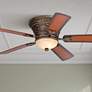 52" Casa Vieja Ancestry Bronze Hugger LED Ceiling Fan with Remote