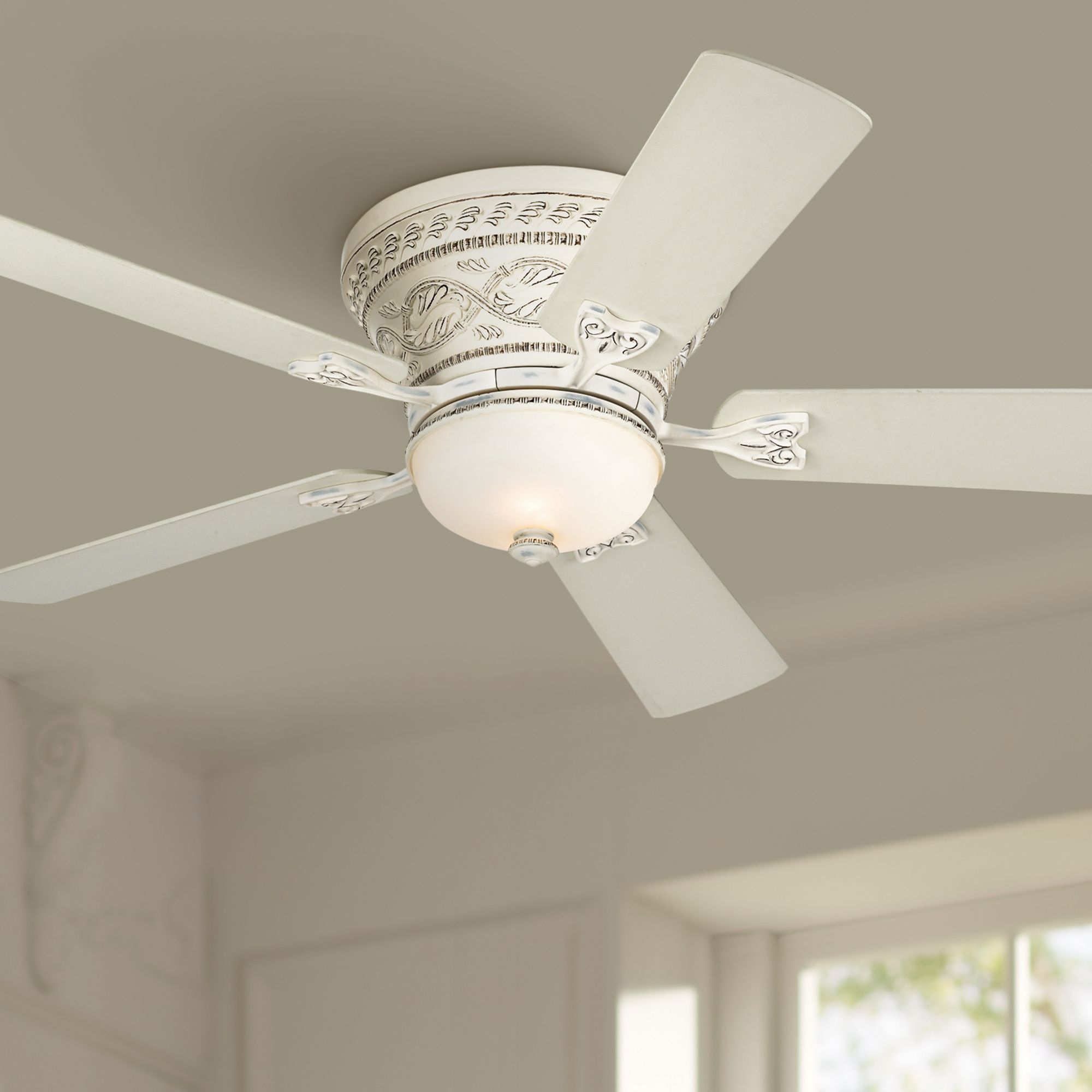 ivory ceiling fan with light