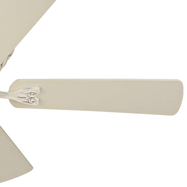 Image 4 52" Casa Vieja Ancestry LED French White Hugger Fan with Remote more views
