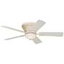 52" Casa Vieja Ancestry LED French White Hugger Fan with Remote