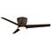 52" Casa Vieja Auria Bronze Damp Rated LED Hugger Fan with Remote