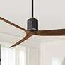 2_52" Casa Vieja Avo Matte Black Damp Ceiling Fan with Remote