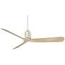 3_52" Casa Vieja Avo Matte White Indoor Ceiling Fan with Remote