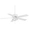 52" Casa Vieja Blazer White Damp Rated LED Pull Chain Ceiling Fan