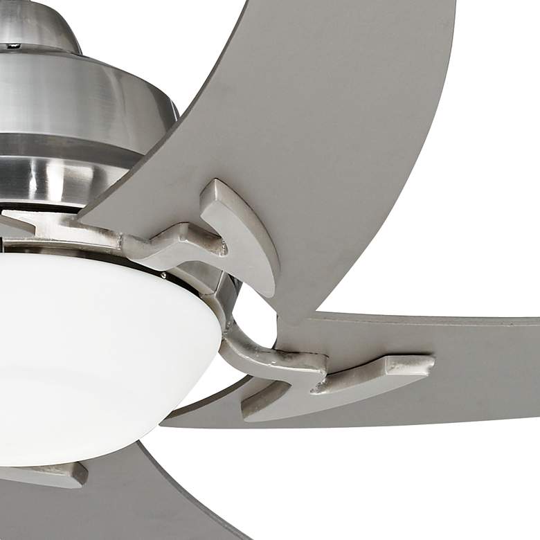 Image 3 52" Casa Vieja Capri Brushed Nickel LED Modern Ceiling Fan with Remote more views