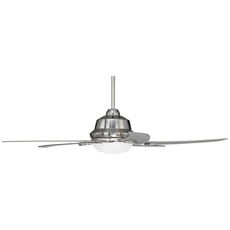 Image 7 52" Casa Vieja Capri Brushed Nickel LED Modern Ceiling Fan with Remote more views