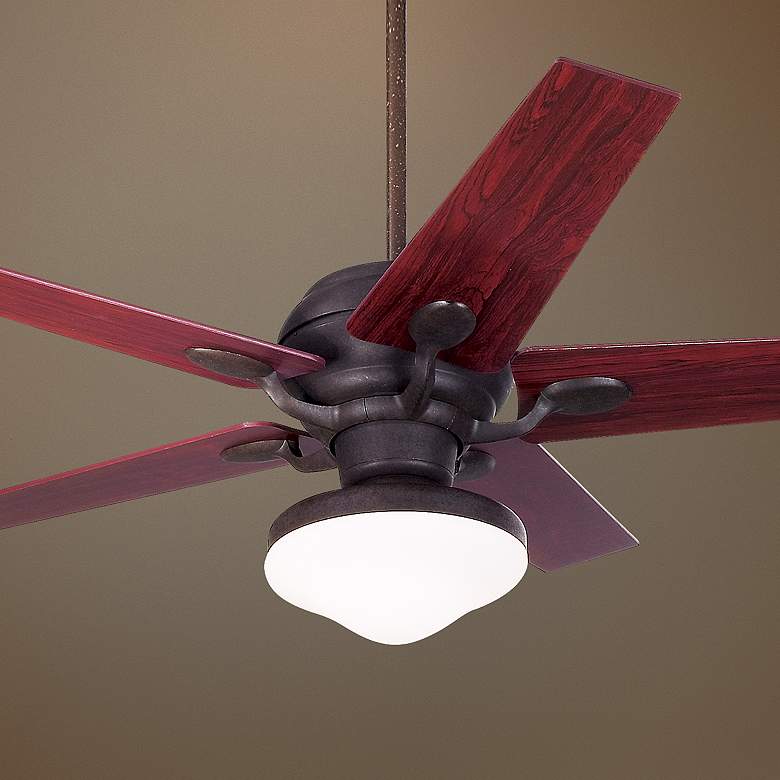 Image 1 52 inch Casa Vieja Casa Optima&#8482; Black Cherry Ceiling Fan