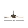6_52" Casa Vieja Contessa Bronze 5-Blade Ceiling Fan with Pull Chain more views