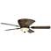 52" Casa Vieja Country Home Bronze Hugger LED Ceiling with Remote