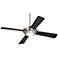 52" Casa Vieja® Debute Brushed Nickel Ceiling Fan