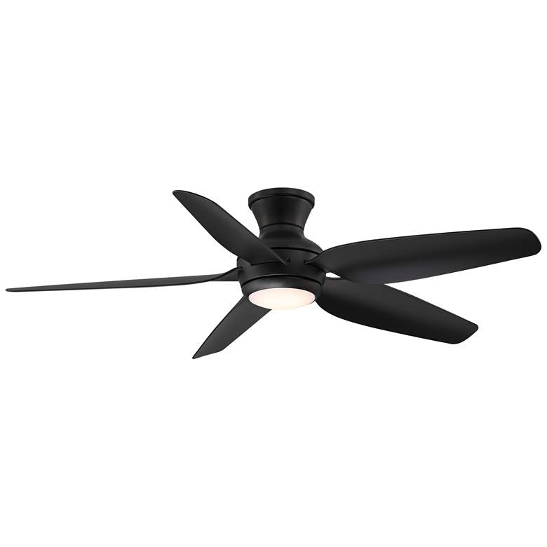 Image 2 52" Casa Vieja Del Diego Black Damp Rated Hugger Fan with Remote
