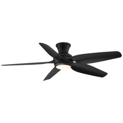 52&quot; Casa Vieja Del Diego Black Damp Rated Hugger Fan with Remote
