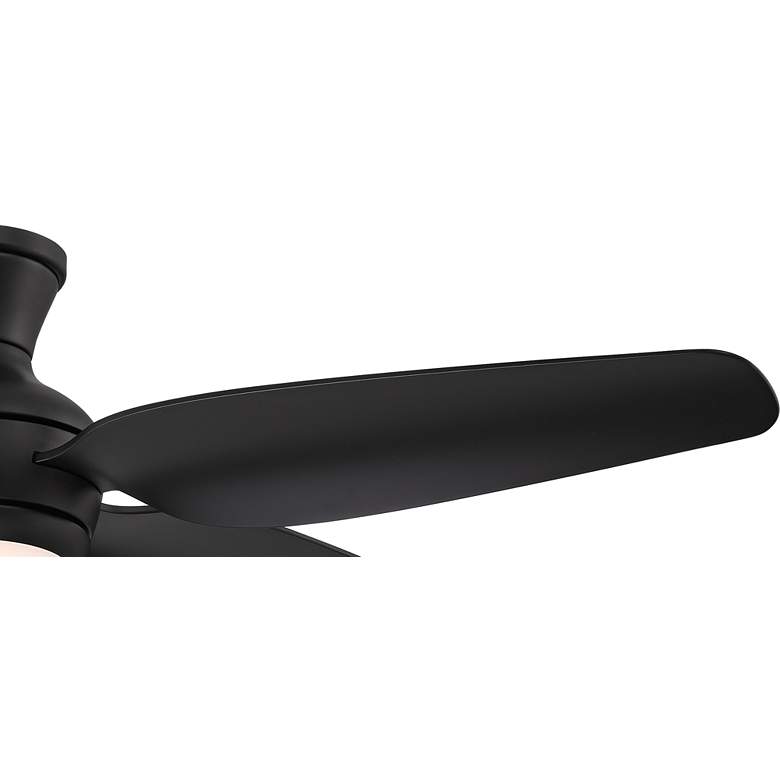 Image 4 52" Casa Vieja Del Diego Black Damp Rated Hugger Fan with Remote more views