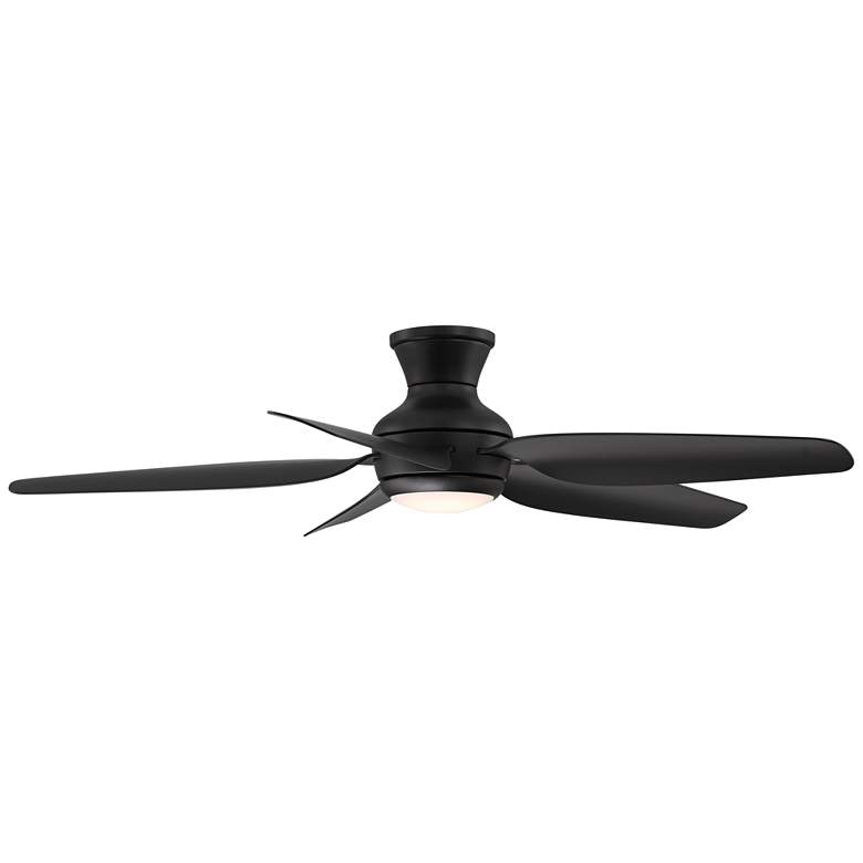 Image 5 52" Casa Vieja Del Diego Black Damp Rated Hugger Fan with Remote more views