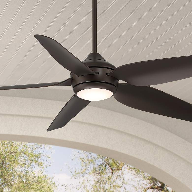Image 1 52" Casa Vieja Del Diego Bronze LED Indoor/Outdoor Ceiling Fan