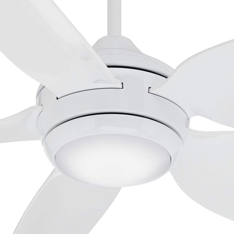 Image 3 52" Casa Vieja Del Diego Matte White LED Indoor/Outdoor Ceiling Fan more views
