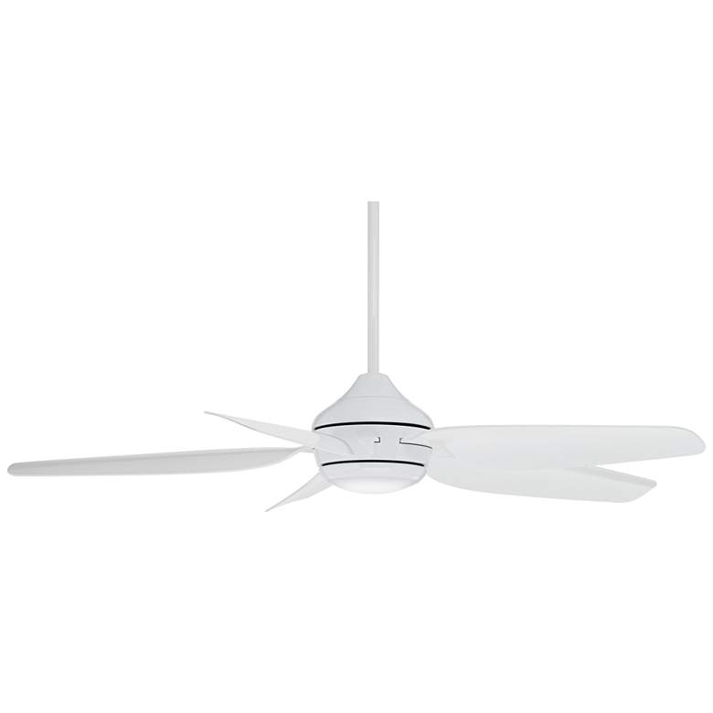 Image 6 52" Casa Vieja Del Diego Matte White LED Indoor/Outdoor Ceiling Fan more views