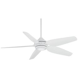 52" Casa Vieja Del Diego White LED Indoor/Outdoor Ceiling Fan