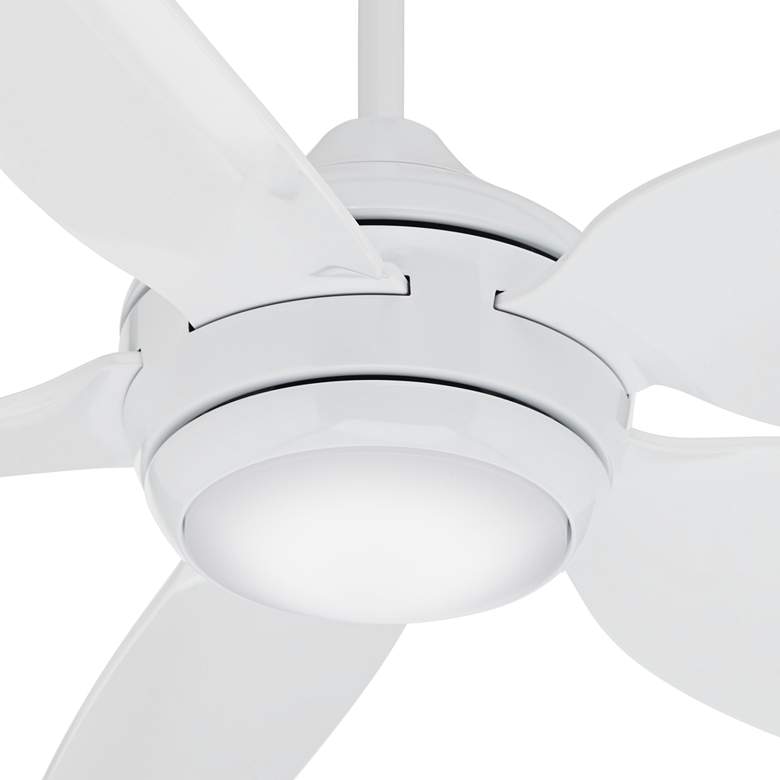 Image 3 52" Casa Vieja Del Diego White LED Indoor/Outdoor Ceiling Fan more views