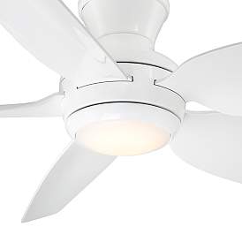Image3 of 52" Casa Vieja Del Diego White LED Indoor/Outdoor Hugger Ceiling Fan more views