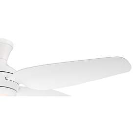 Image4 of 52" Casa Vieja Del Diego White LED Indoor/Outdoor Hugger Ceiling Fan more views
