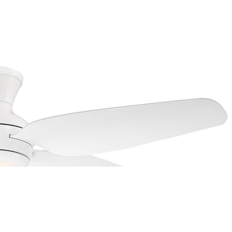 Image 4 52" Casa Vieja Del Diego White LED Indoor/Outdoor Hugger Ceiling Fan more views