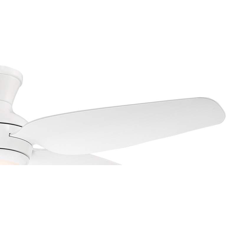 Image 4 52" Casa Vieja Del Diego White LED Indoor/Outdoor Hugger Ceiling Fan more views