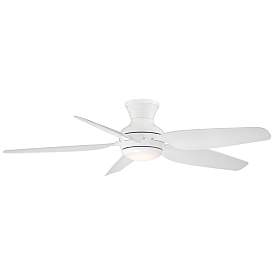 Image5 of 52" Casa Vieja Del Diego White LED Indoor/Outdoor Hugger Ceiling Fan more views