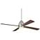 52" Casa Vieja Del Largo Brushed Nickel LED Ceiling Fan