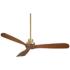 52" Casa Vieja Delta DC Soft Brass Ceiling Fan with Remote